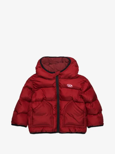 Diesel Kids logo-patch padded jacket