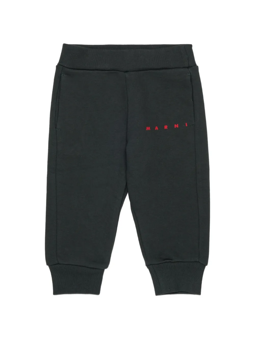 Marni Kids Jogginghose mit Logo-Print - Schwarz