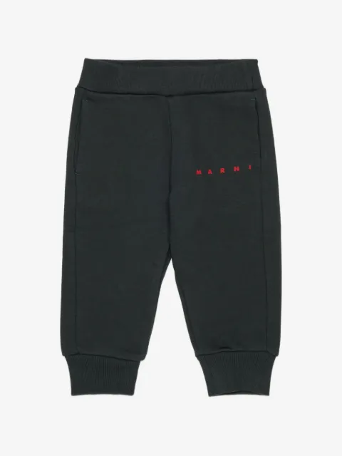 Marni Kids logo-print track pants