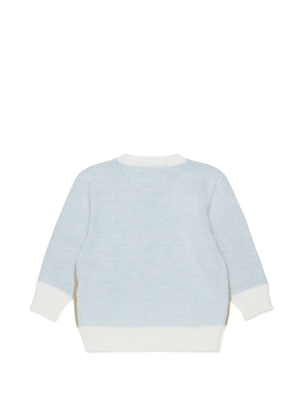 Diesel Kids Trui met intarsia logo Blauw