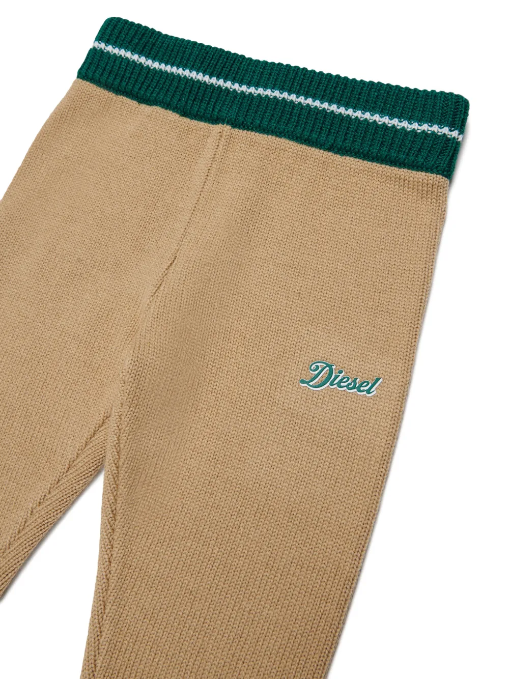 Diesel Kids Broek met geborduurd logo Beige