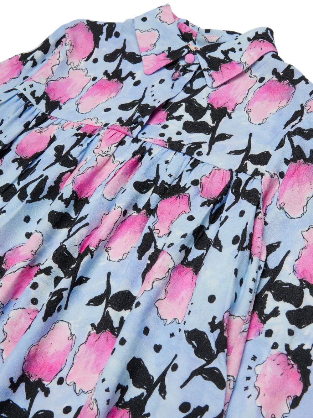 Marni Kids Rok met bloemenprint Blauw