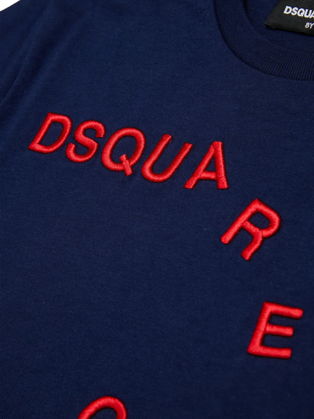 DSQUARED2 KIDS T-shirt met geborduurd logo Blauw