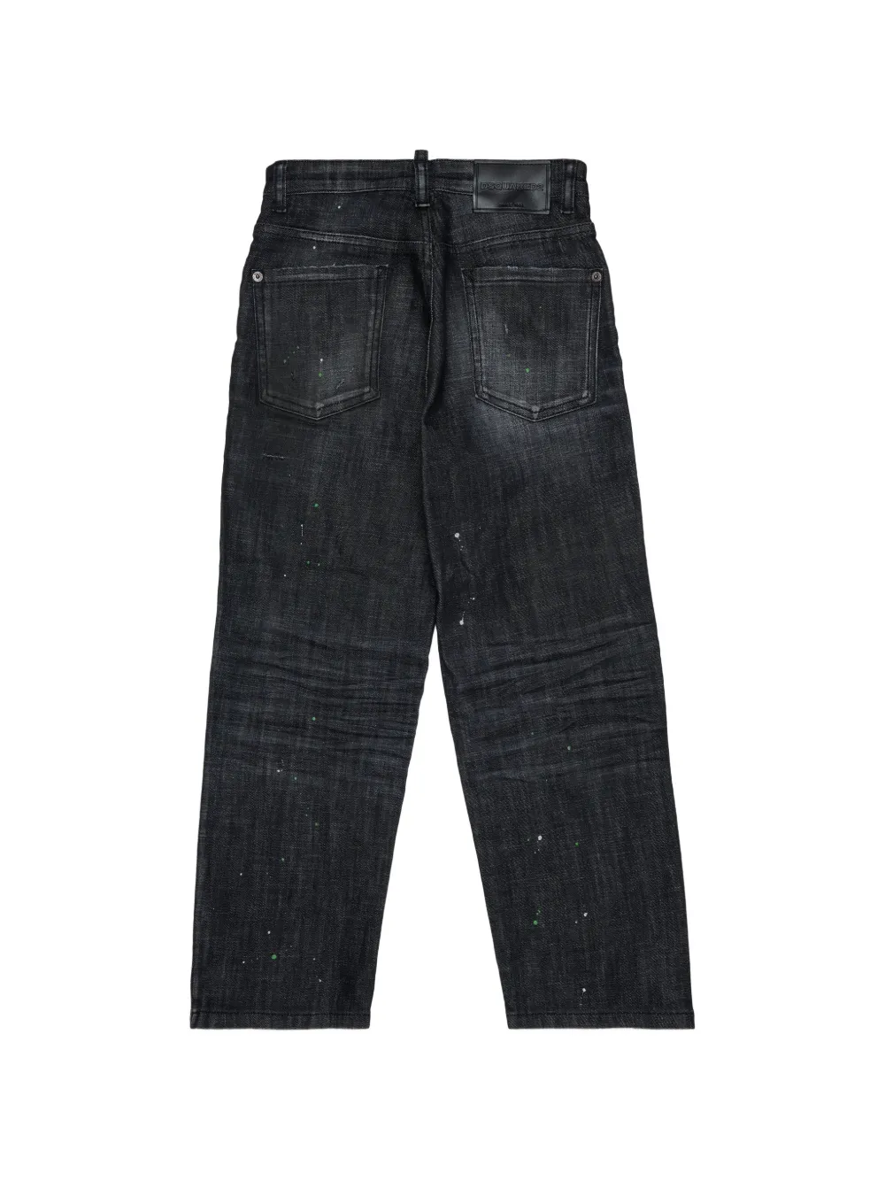 DSQUARED2 KIDS Jeans met gerafeld effect Zwart