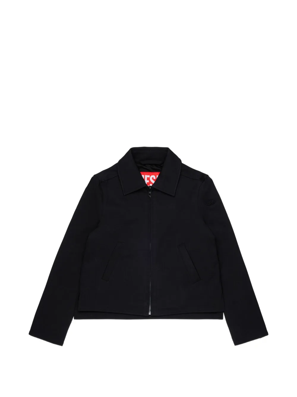 Diesel Kids Cardigan con zip - Nero