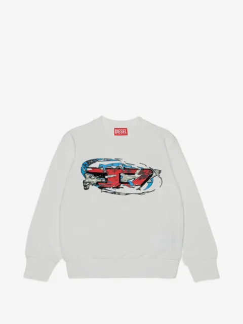 Diesel Kids Sweatshirt mit Logo-Print