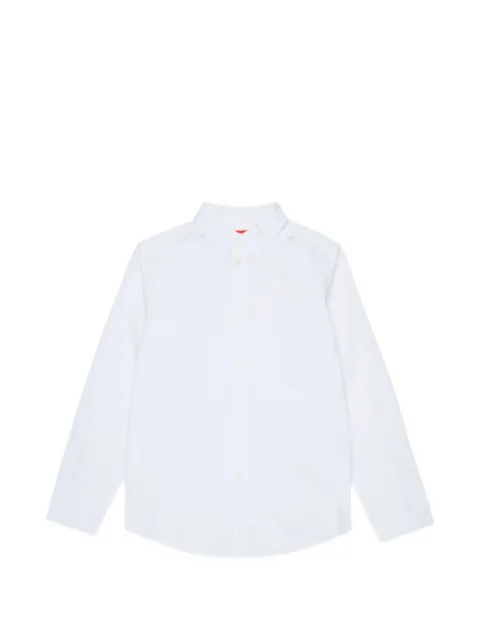 Diesel Kids logo-embroidered long-sleeve shirt