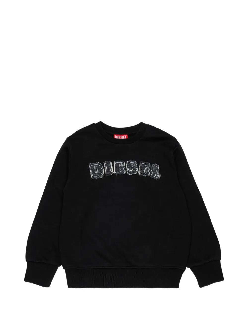 Diesel Kids Felpa con applicazione - Nero