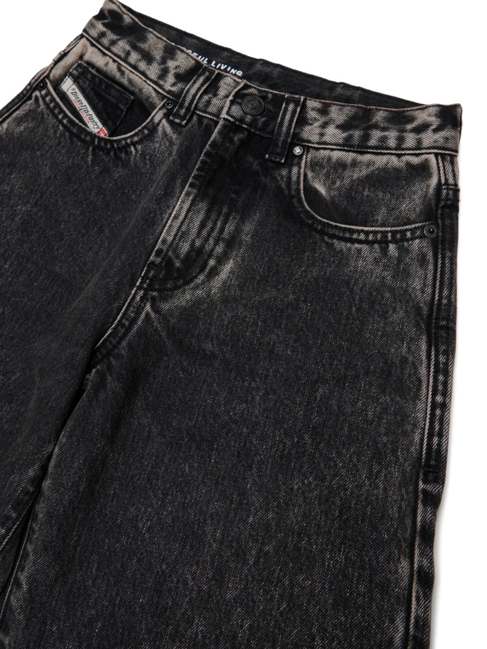 Diesel Kids D-Milty jeans met gewassen effect Grijs