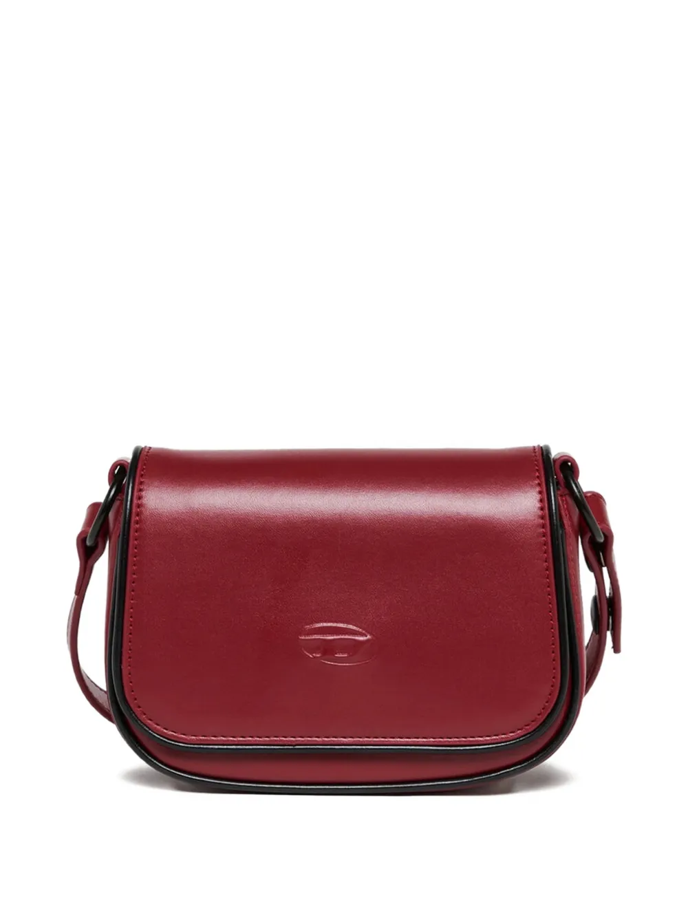 Diesel Kids Borsa a spalla con logo goffrato - Rosso
