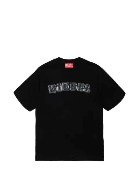 Diesel Kids logo-patch short-sleeve T-shirt