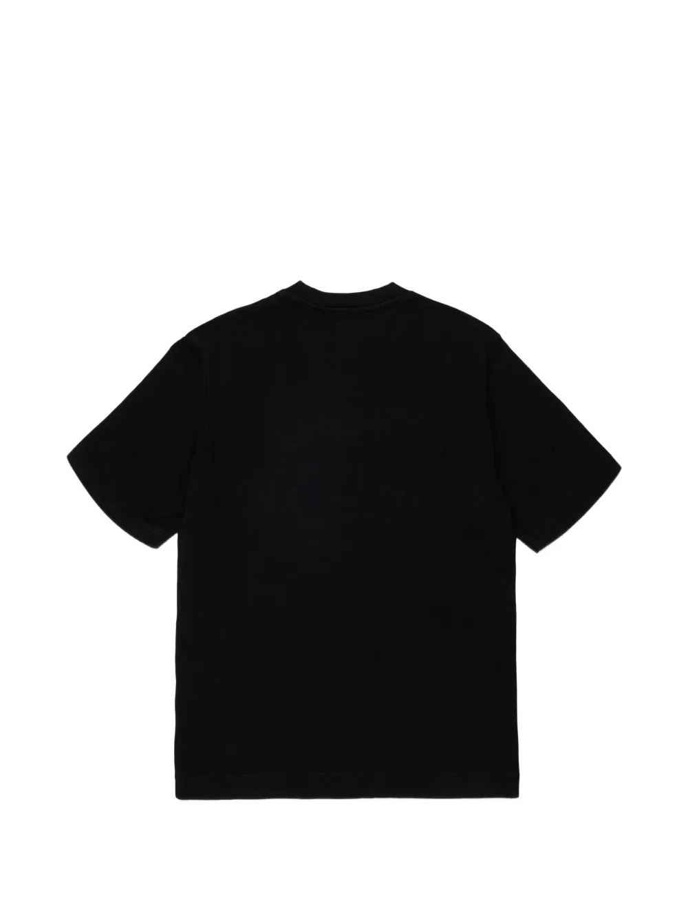 Diesel Kids T-shirt met logopatch en korte mouwen Zwart