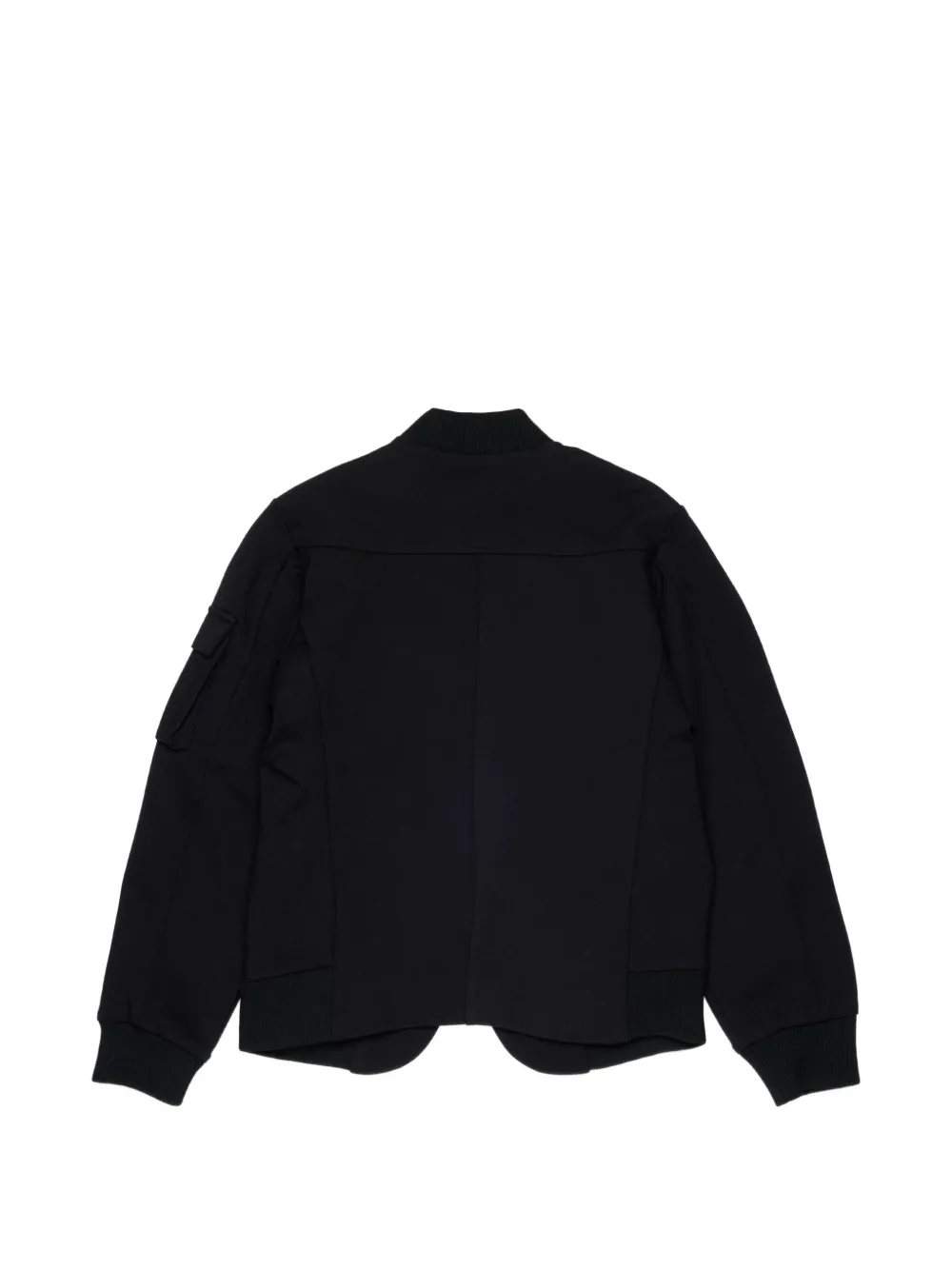 Diesel Kids Button-up bomberjack met geborduurd logo Zwart