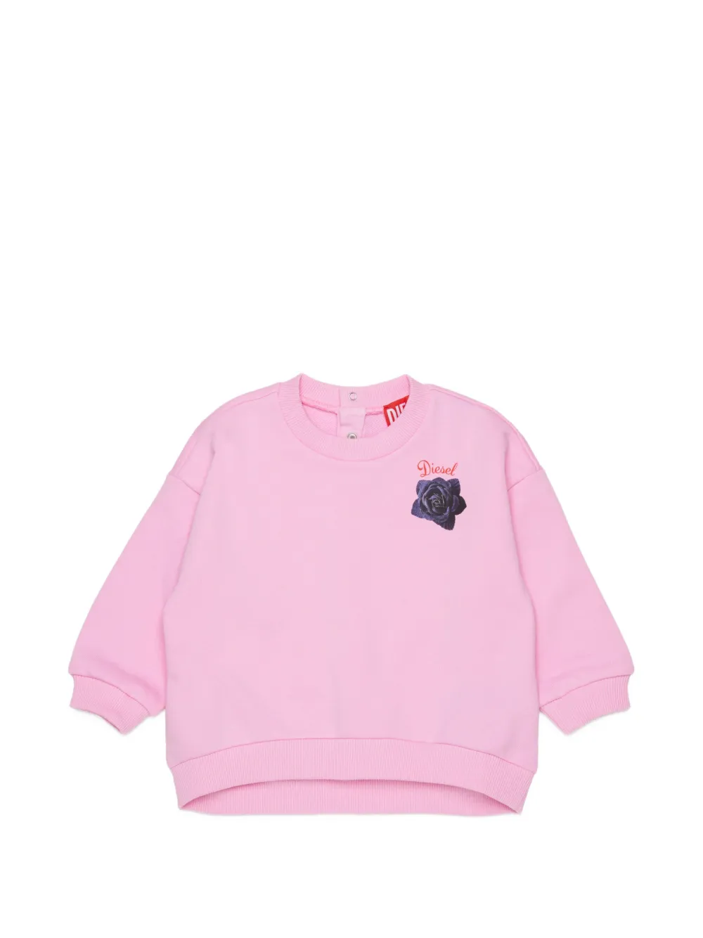 Diesel Kids Maglione con ricamo - Rosa