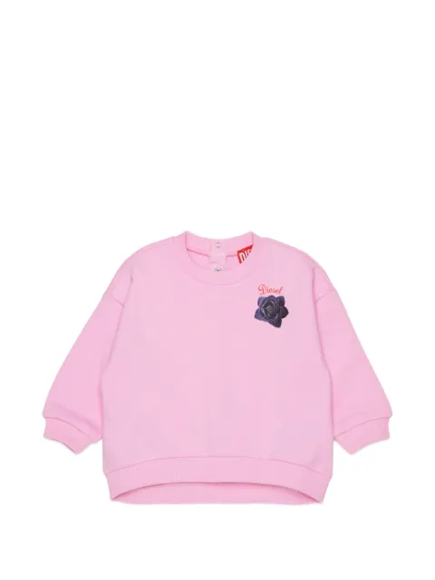 Diesel Kids Sroseb rose-print sweater