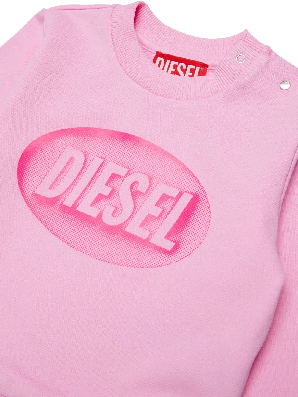 Diesel Kids Sweater met logoprint Roze
