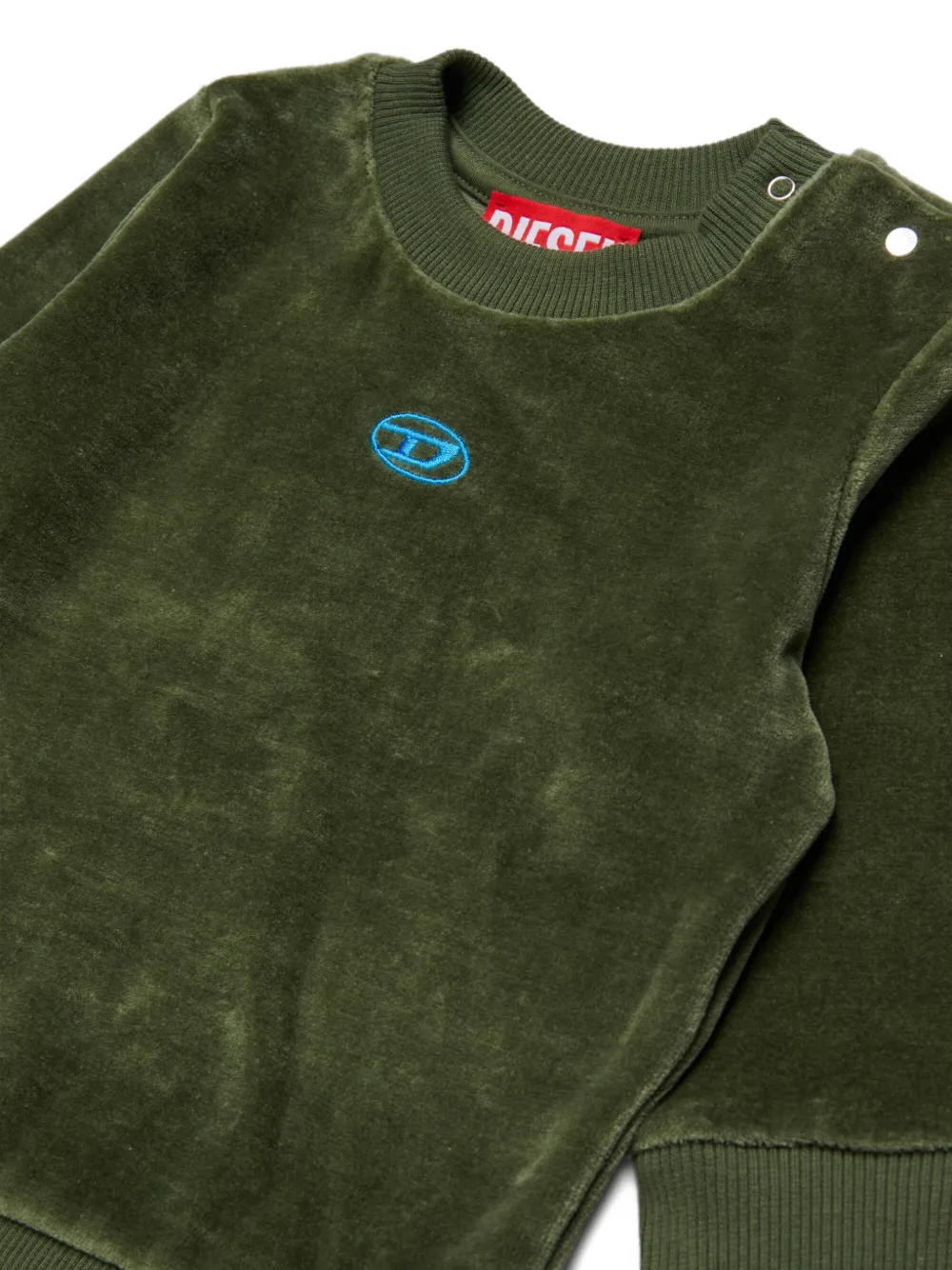 Diesel Kids Sweater met geborduurd logo Groen