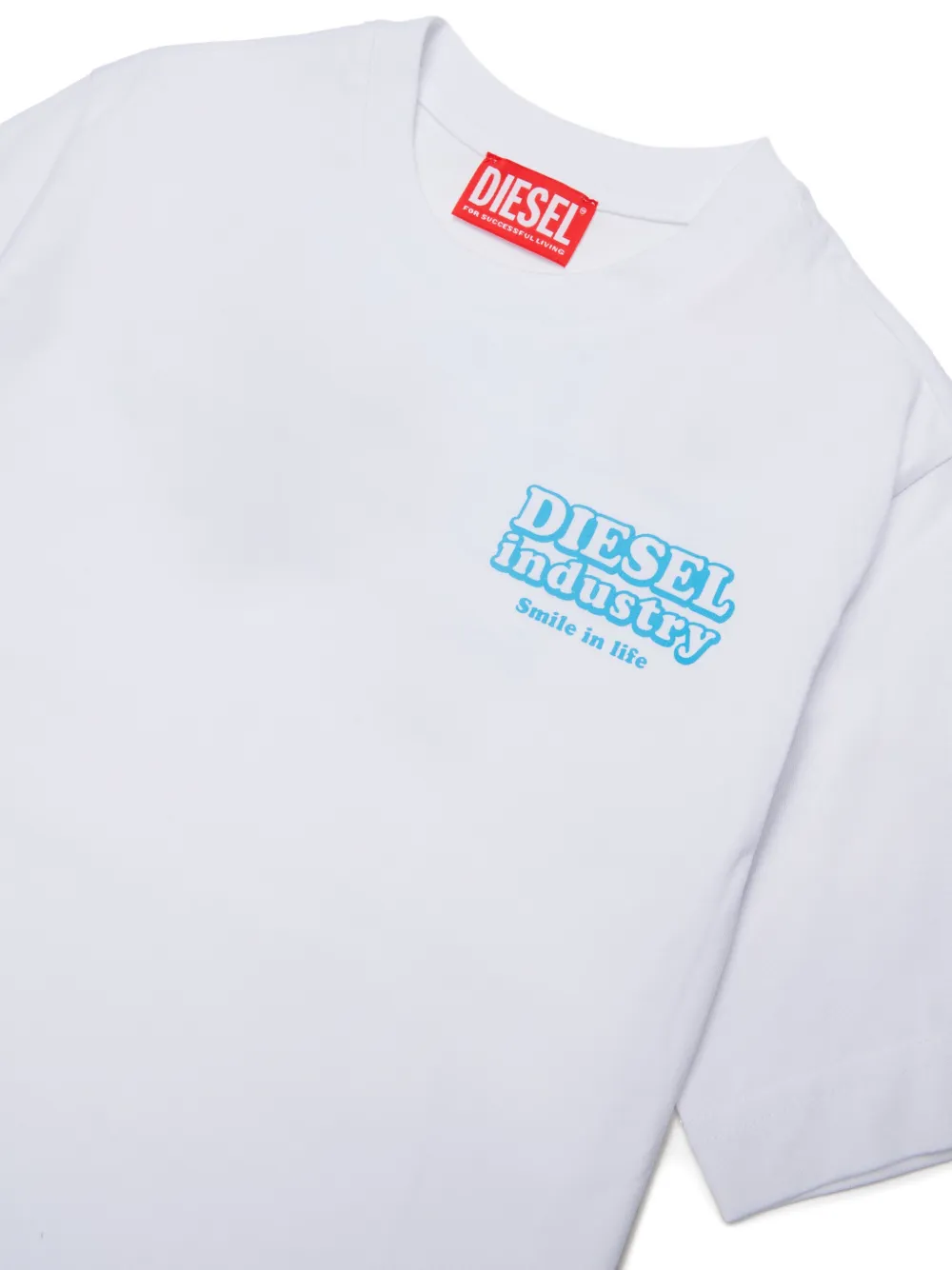 Diesel Kids T-shirt met logoprint Wit
