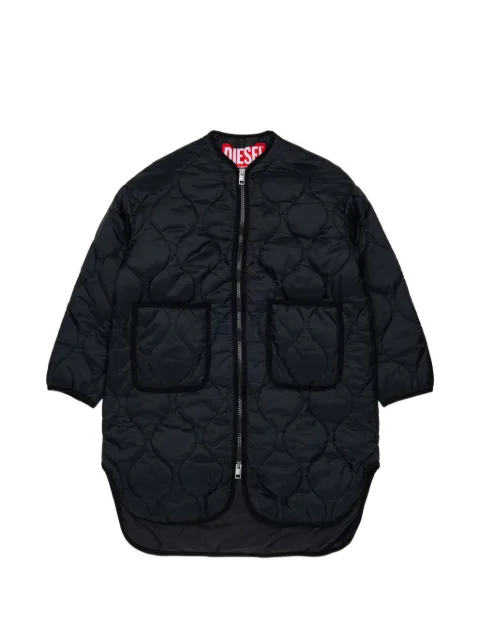 Diesel Kids chamarra capitonada con logo bordado