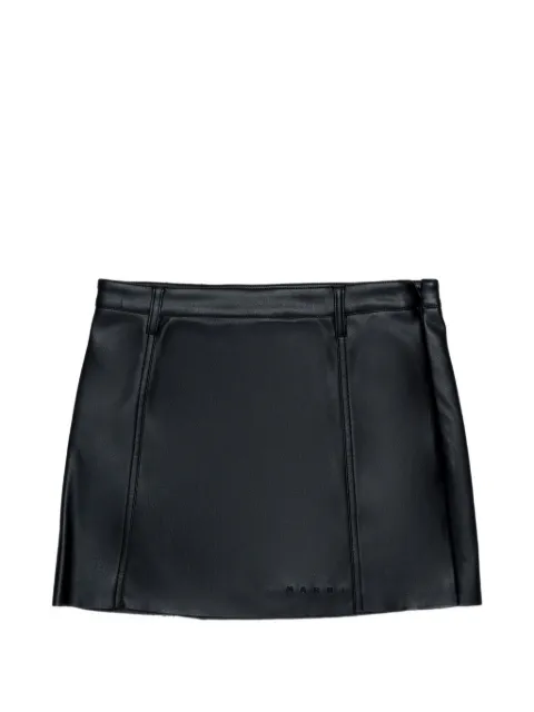 Marni Kids logo-embossed skirt