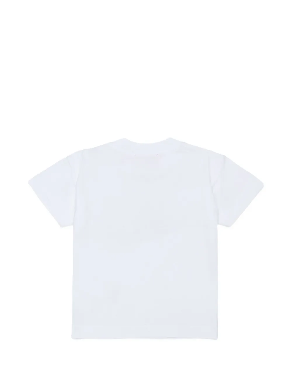 Diesel Kids T-shirt met drukknopen en logoprint Wit