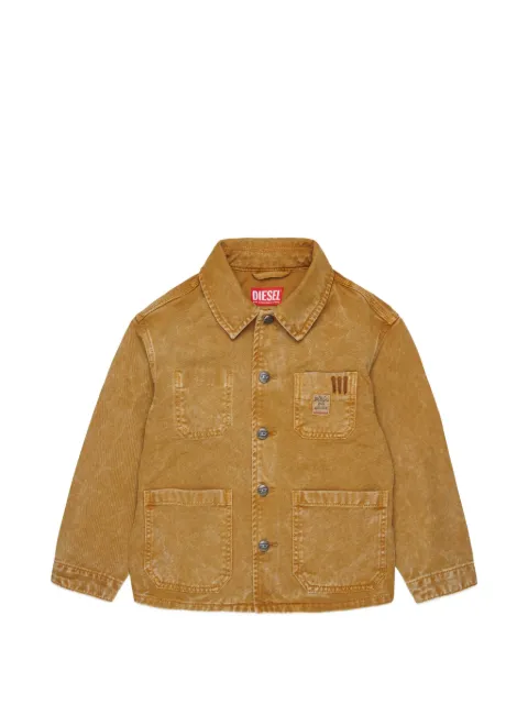 Diesel Kids embroidered-logo denim jacket