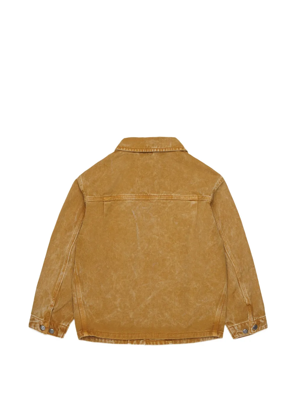 Diesel Kids Spijkerjack met geborduurd logo Bruin