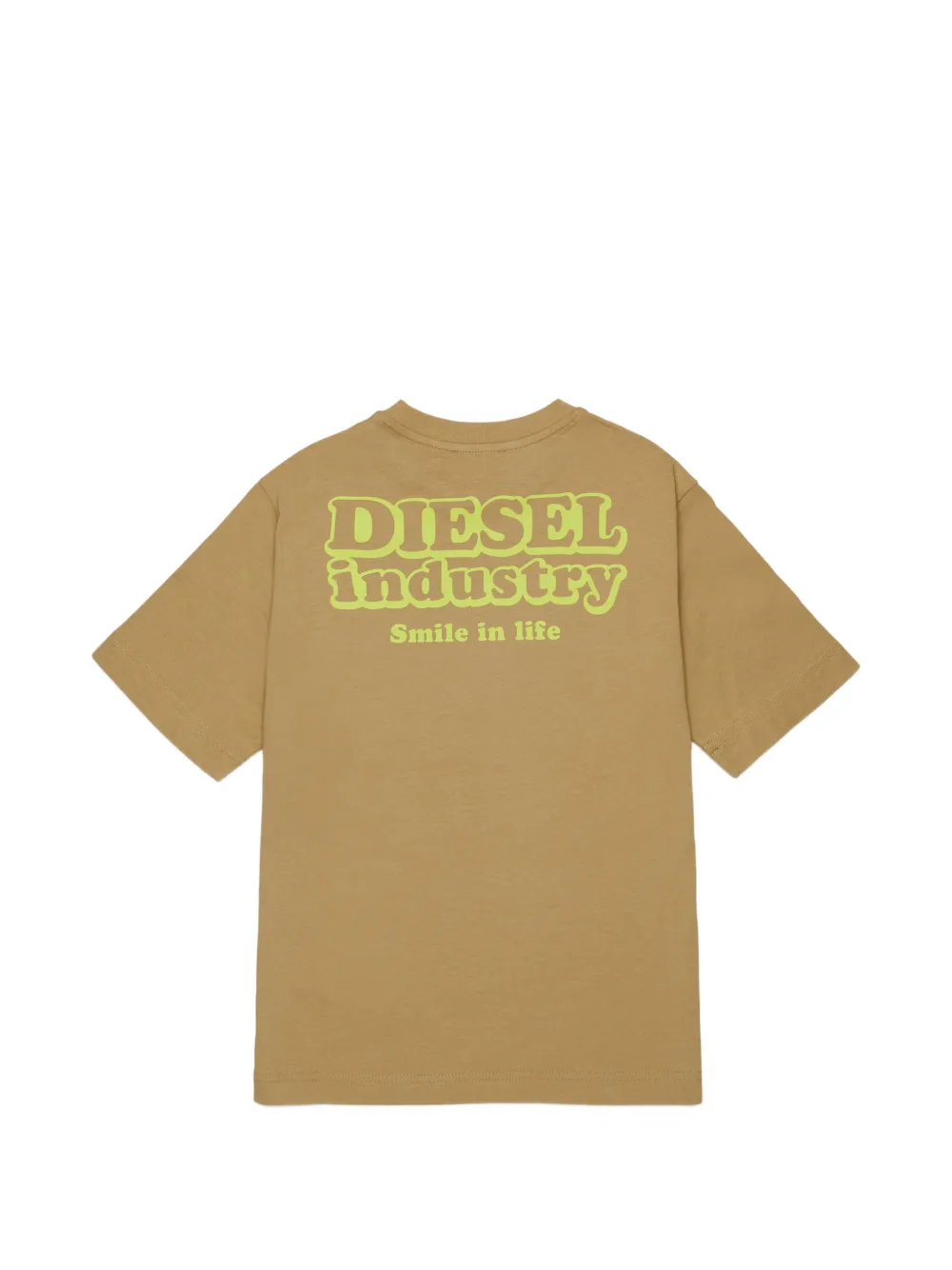 Diesel Kids T-shirt met logoprint Beige