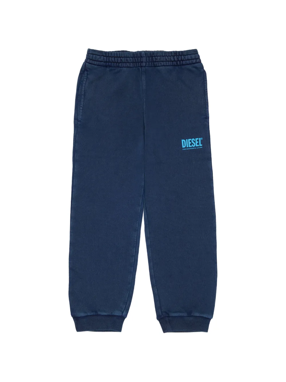 Diesel Kids Pantaloni sportivi con stampa - Blu