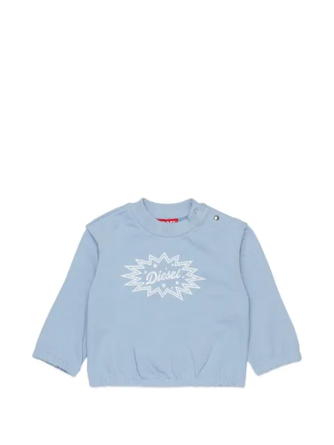 Diesel Kids sudadera con logo estampado