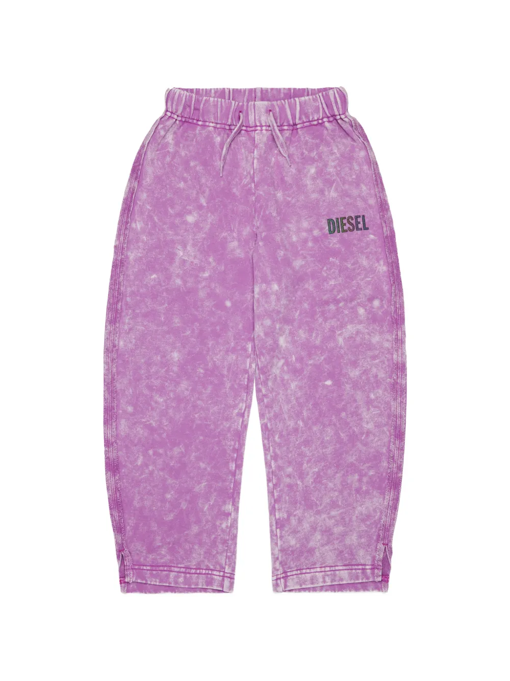 Diesel Kids Jogginghose mit Acid-Wash-Effekt - Violett