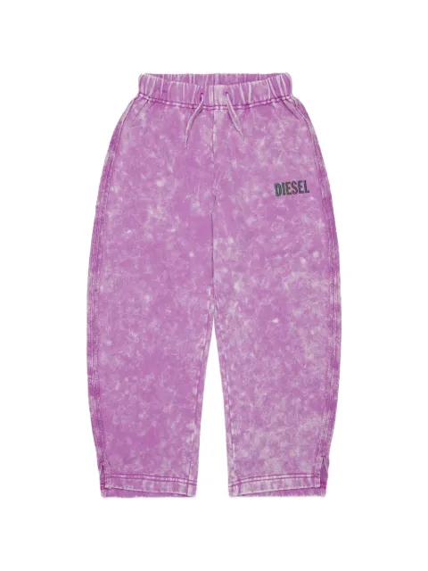 Diesel Kids acid-wash track pants