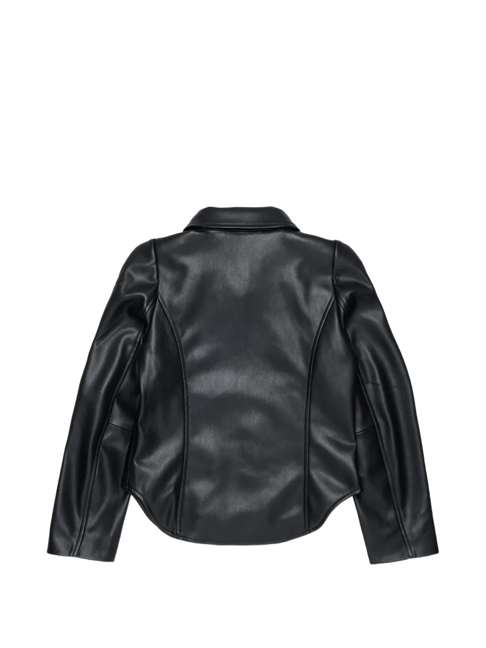 Diesel Kids Bikerjack van gecoate stof Zwart