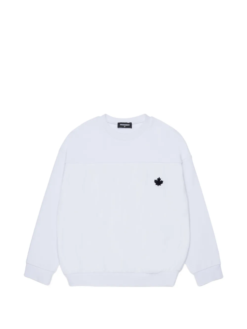 DSQUARED2 KIDS logo-embroidered sweatshirt - Bianco