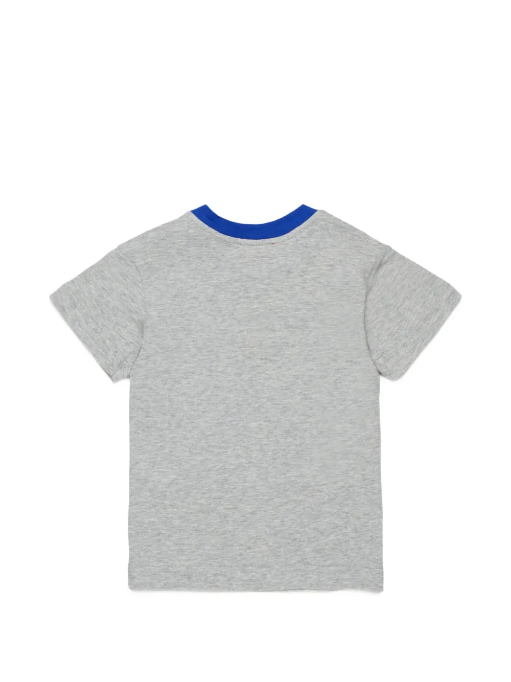 Diesel Kids Katoenen T-shirt met logoprint Grijs