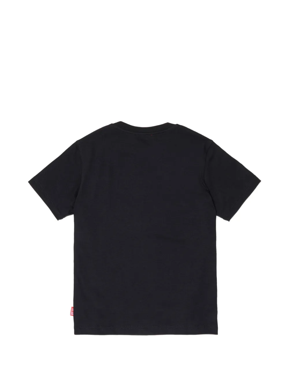 Diesel Kids Katoenen T-shirt met logoprint Zwart
