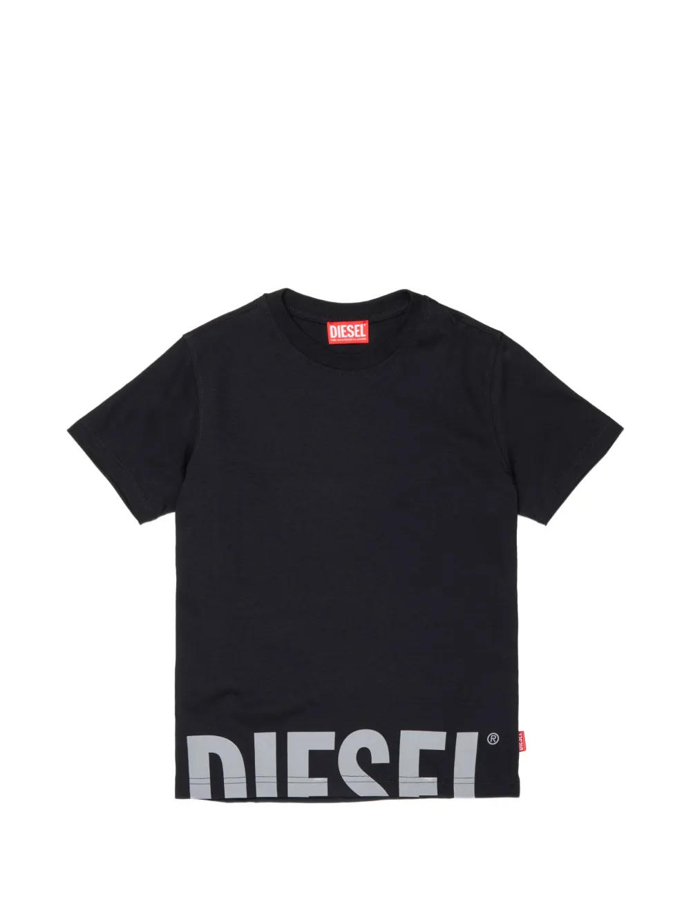 Diesel Kids logo-print cotton T-shirt - Nero