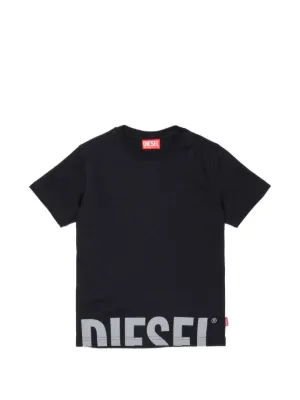 Diesel Kids logo-print T-shirt | Black | FARFETCH