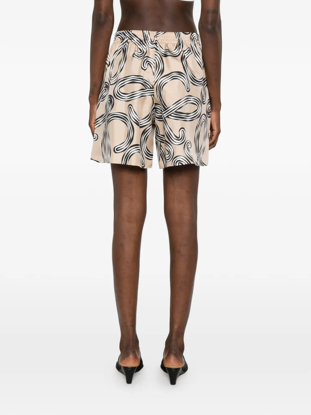 LOEWE x Paula's Ibiza shorts met elastische tailleband Beige
