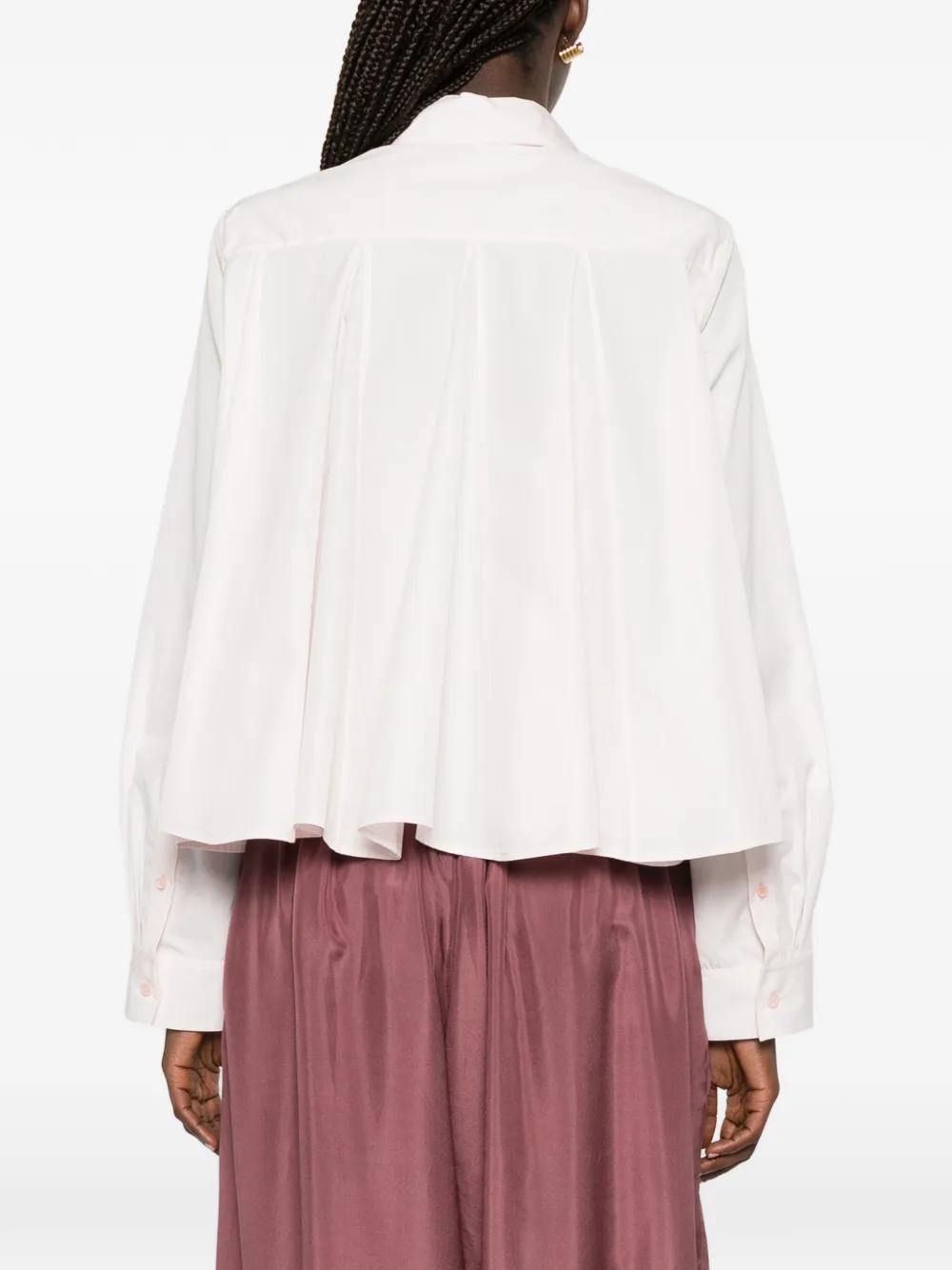 LOEWE x Paula's Ibiza swing blouse met geborduurd Anagram Roze