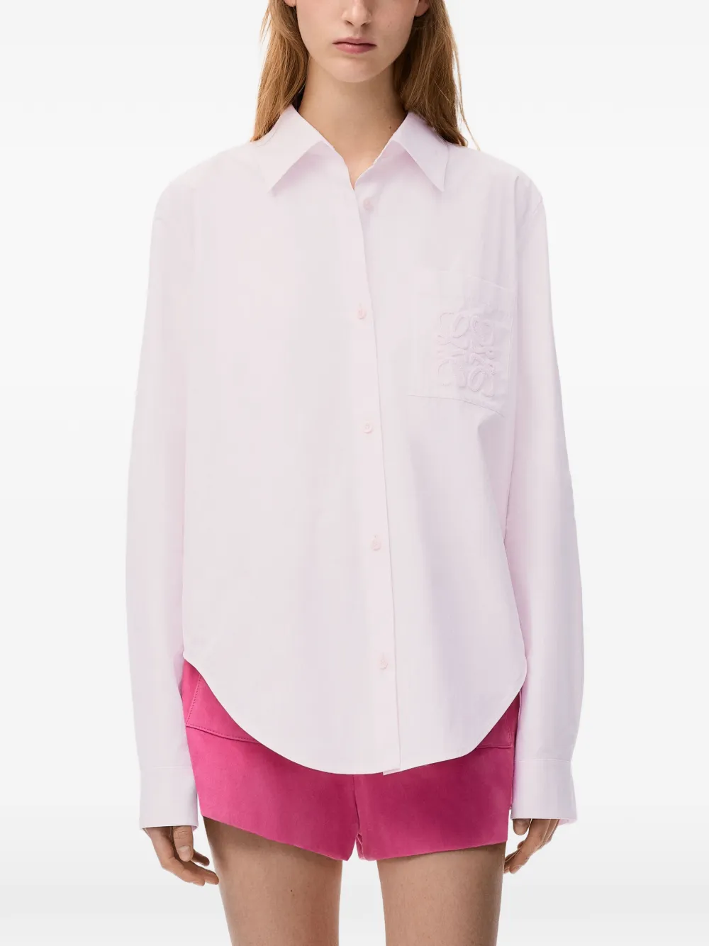 LOEWE x Paula's Ibiza Anagram-embroidered swing shirt