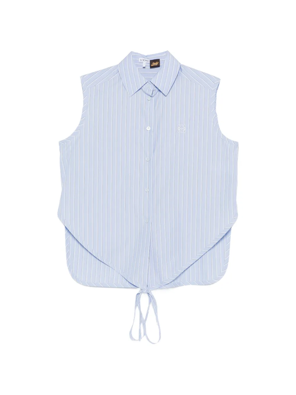 LOEWE x Paula's Ibiza gestreiftes ärmelloses Hemd - Blau