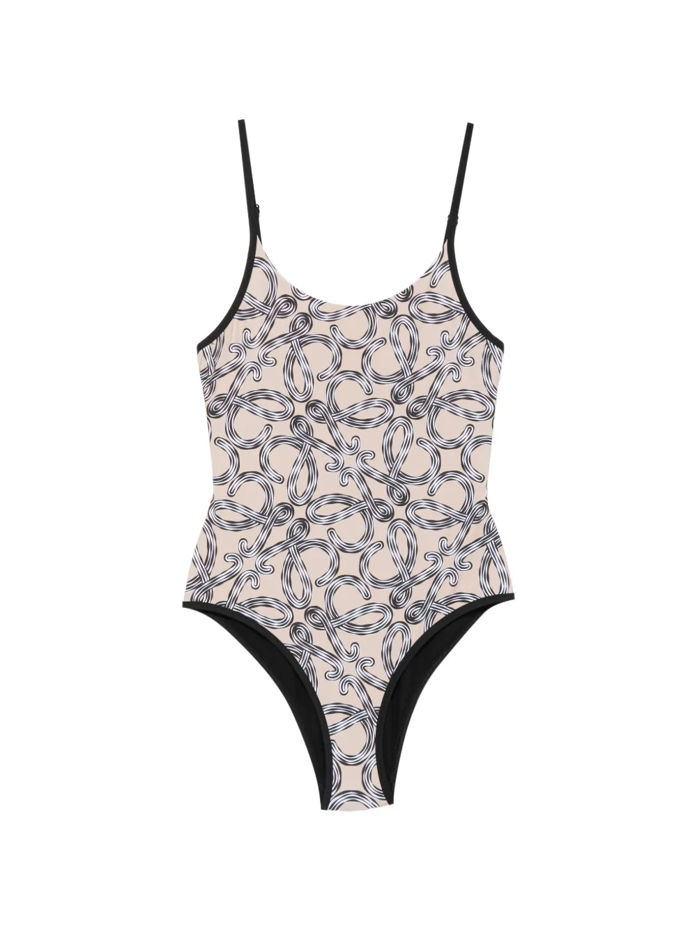Loewe Anagram-print Swimsuit In Neutral