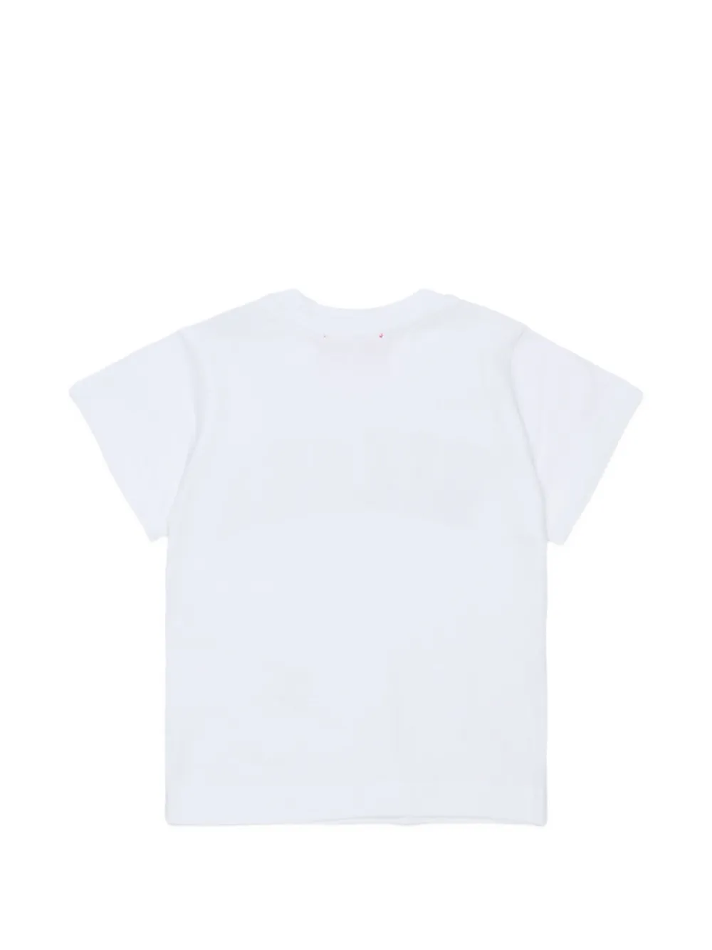 Diesel Kids T-shirt met logoprint en knoop op de schouders Wit