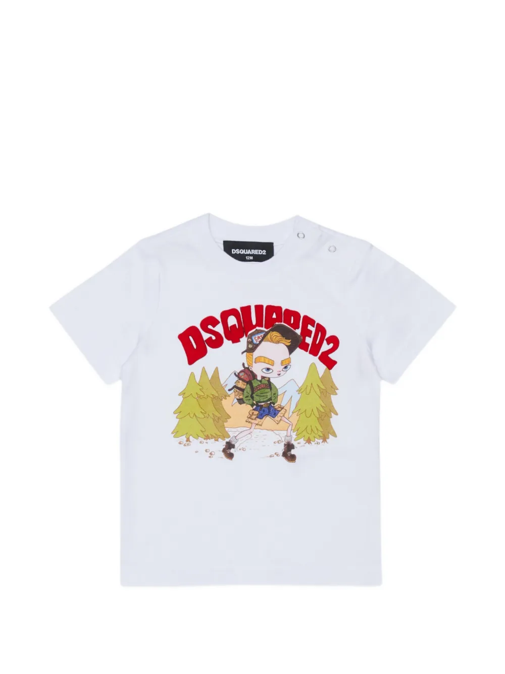 DSQUARED2 KIDS T-shirt con stampa - Bianco