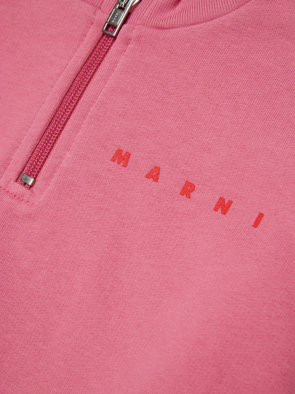Marni Kids Jurk met raglan mouwen en logoprint Roze