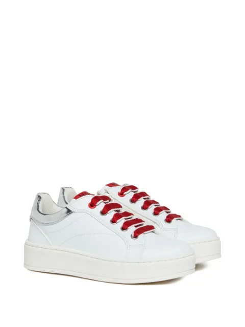 MAX&Co. Kids contrast-lace metallic-panel sneakers