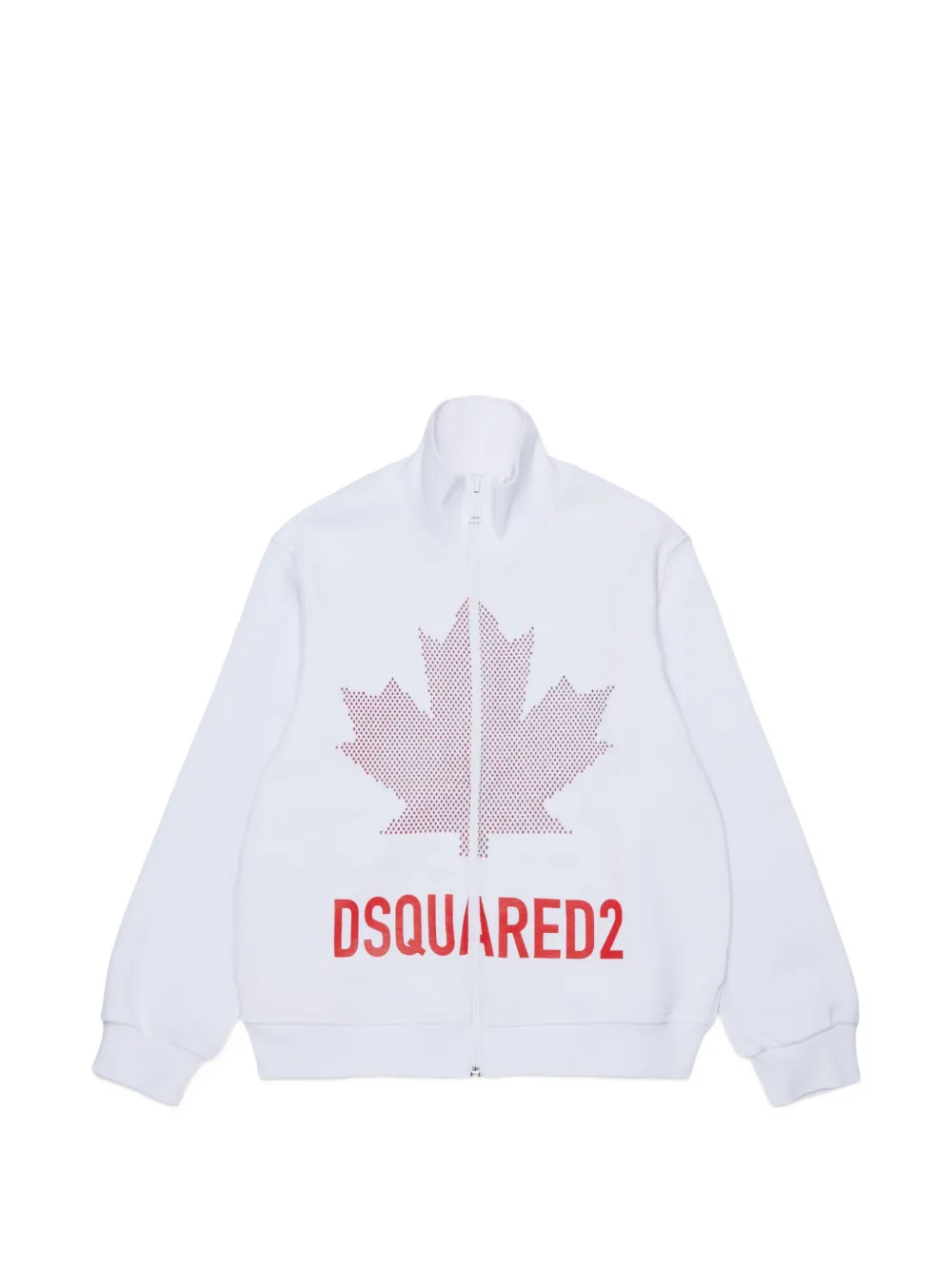 DSQUARED2 KIDS Sweatshirt mit Strass - Weiß