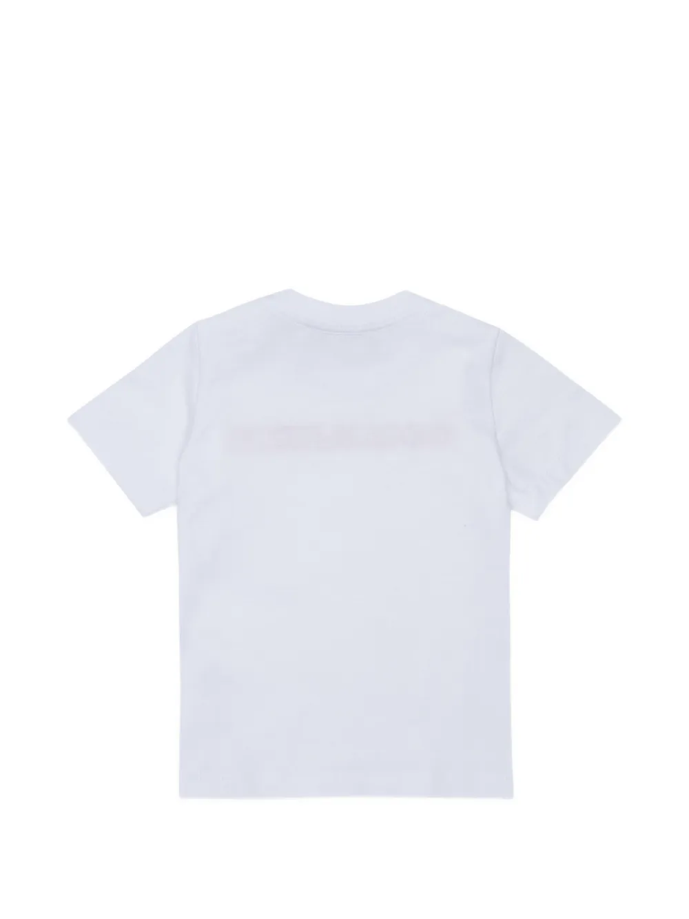 DSQUARED2 KIDS T-shirt met geborduurd logo en drukknoop Wit