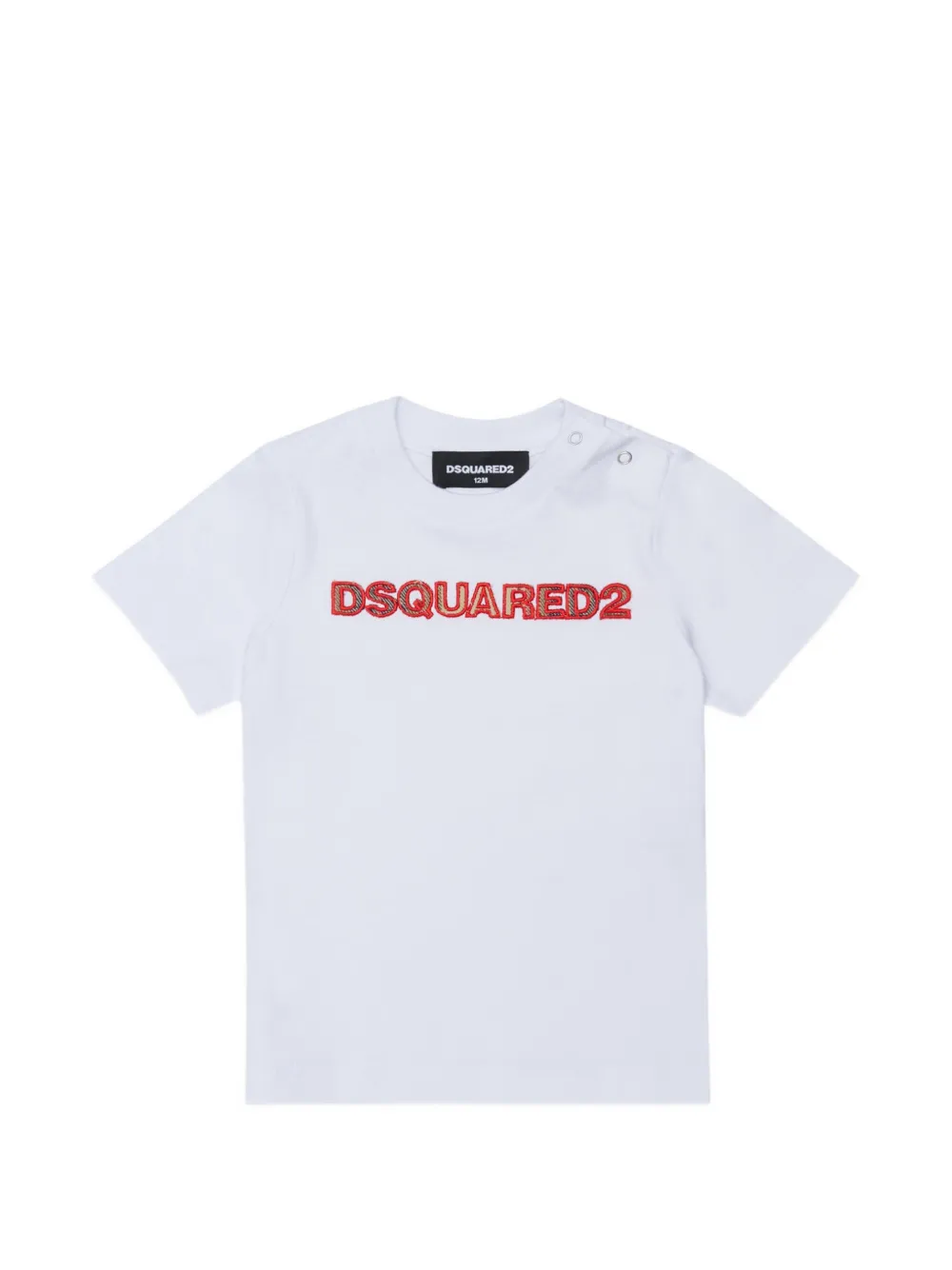 DSQUARED2 KIDS T-shirt con ricamo - Bianco